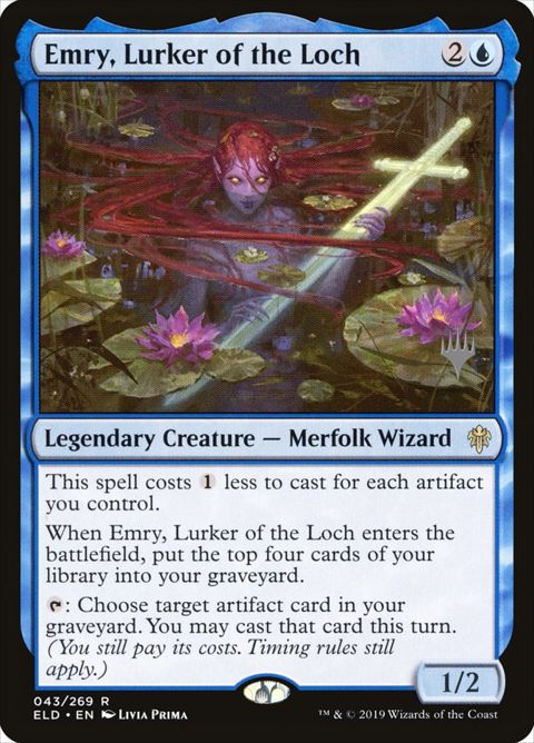 Emry, Lurker of the Loch (43p) - Planeswalker Stamped